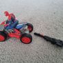 SpiderMan Blast Go Wheel Vehicle With Key And Spiderman Figure Hasbro Image 2