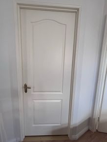 White interior door