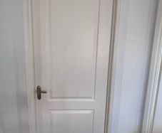 White interior door