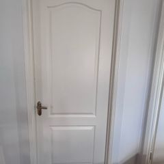 White interior door