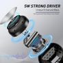 Shower Radio Speaker with Bluetooth 5.0, AGPTEK Waterproof Wireless Bathroom FM with Suction Cup 12H Long Playback Time, Lanyard, LCD Screen Display, Handsfree Calling, Storage Card Playback Black Image 4