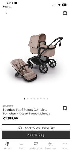 Bugaboo fox 5 desert taupe