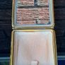 Vintage Italian Leather Bound Powder Compact Image 3