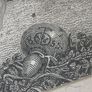 Beautiful antique engraving 1855 The Alms deeds of Dorcas Image 2