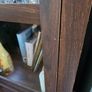 Dark wood glass cabinet Image 7