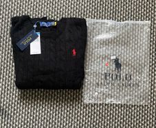 Black Polo Ralph Lauren Cable Knit Jumper