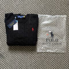 Black Polo Ralph Lauren Cable Knit Jumper