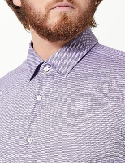 HUGO Mens Kenno 2 Shirt, Dark Purple , Size 42 / L, like new  RRP Euro 90