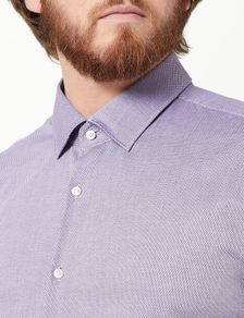 HUGO Mens Kenno 2 Shirt, Dark Purple , Size 42 / L, like new  RRP Euro 90