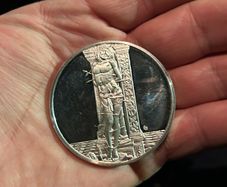 2.3oz St. Sebastian Silver 100 Greatest Masterpieces 50mm Art Round Medal Silver Sterling 925