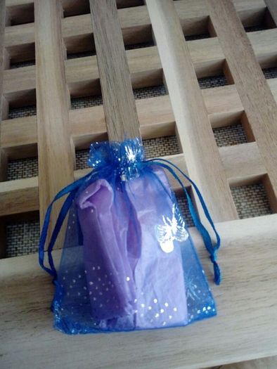 Ideal gift Silver plated silver and pink pastel crystal heart pendant only and earrings jewellery set with blue organza bag with butterfly design