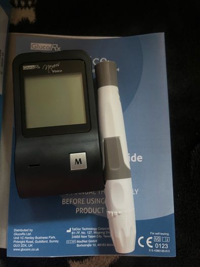 Gluco Rx Nexus voice Blood Glucose Monitoring System brand new