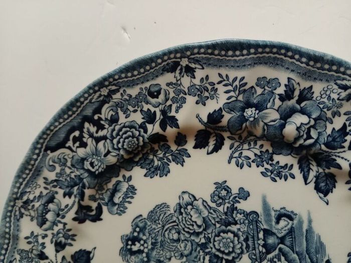 Churchill plate, The Georgian collection, Blue transferware plate