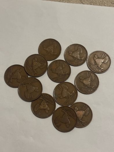 1928 Irish Pingin Penny First Year of Issue Vintage Irish Coin