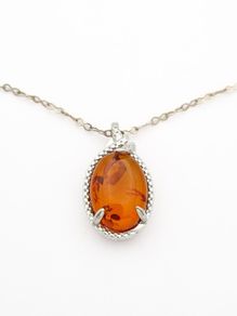 925 Silver & Natural Baltic Amber Necklace