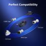 ANNKE 4 Pack 30M/100ft All-in-One BNC Video Power Cables, Extension Surveillance Camera Cables for CCTV Security DVR System Installation, 8 x BNC Connectors and 100pcs Cable Clips Included Image 5