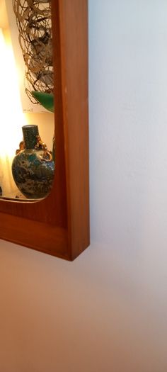 Beautiful Mid Century Teak framed mirror