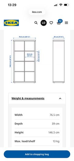 ikea 8 cube kallax unit