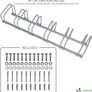 NEW SALE | 6 Bike Stand Floor or Wall mounted bike rack for garage Bicycle Parking rack Cycle Storage Locking Stand Image 3
