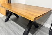 Ex Display 200cm Heavy Oak Dining Table