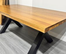 Ex Display 200cm Heavy Oak Dining Table