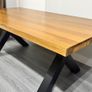Ex Display 200cm Heavy Oak Dining Table Image 4