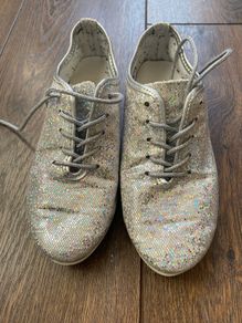 Silver Jazz Shoes Size 1