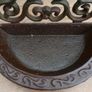 Antique Victorian cast iron wall mounted bird bath bird feeder Image 4