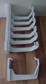 7 FloPlast White Square Fascia Bracket (Dia) 114mm for guttering