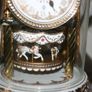 Vintage Germany Dome Clock Merry Go Round Image 5