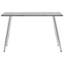 Dining Table Concrete and Silver 120x60x74 cm MDF Image 3