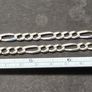 Italian sterling silver Figaro Chain Image 5