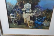 Large framed blue door picture collection only