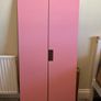 Ikea Stuva pink wardrobe doors with soft close hinges Image 3