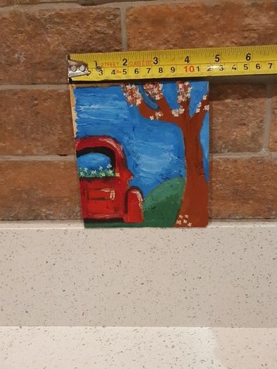 Oil Painting On Woodbig Clearout, Make An Offer