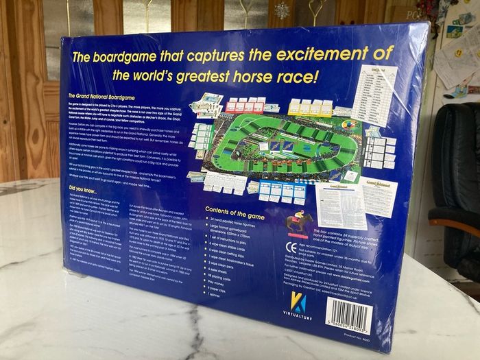 Vintage 2001 Virtualturf Ltd Grand National Board Game