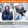 USB Heated Gloves for Men Women, 3 Levels Temperature Thermal Heated Mittens, Double-Sided Heating Hand Warmers Rechargeable, Washable Touch Screen Full Finger Electric Heated Gloves for Winter Image 4