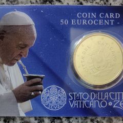 Vatican 0.5 Euro Base Metals Brilliant Uncirculated Coin 2023 - Vatican 50 Eurocent - Vatican Coin Card