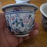 Vintage Mod-Century Rice Grain Porcelain Cups Image 4