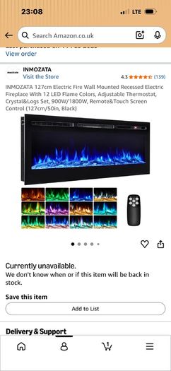 Wall mountable media wall fire