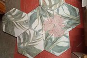 4.5m2 Aruba hex floor and wall tiles 23x27