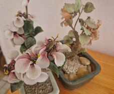 Vintage Jade Glass Ornaments
