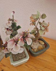 Vintage Jade Glass Ornaments