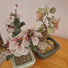 Vintage Jade Glass Ornaments