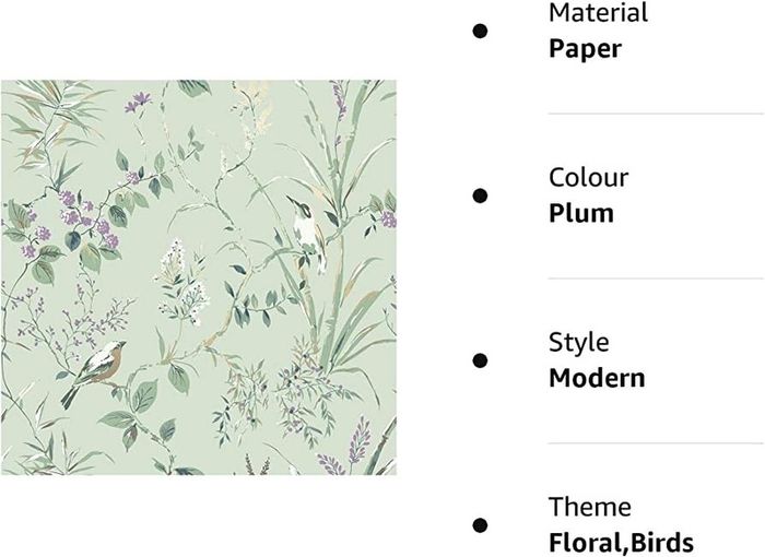 Mint/Plum Wallpaper (FREE POSTAGE)