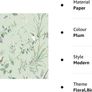 Mint/Plum Wallpaper (FREE POSTAGE) Image 4
