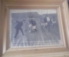 michael collins throw in the ball  to start a hurling match