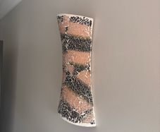 Mosaic Wall Light Wall Sconce Black, Copper & Gold Effect