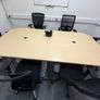 Boardroom table & 8 swivel chairs Image 2