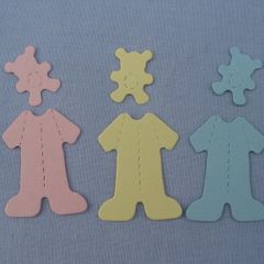 Die Cuts - Bitty Baby Clothes & Teddies x 10.